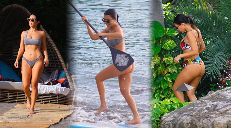 Kourtney Kardashian – Bikini Candids in Costa Rica