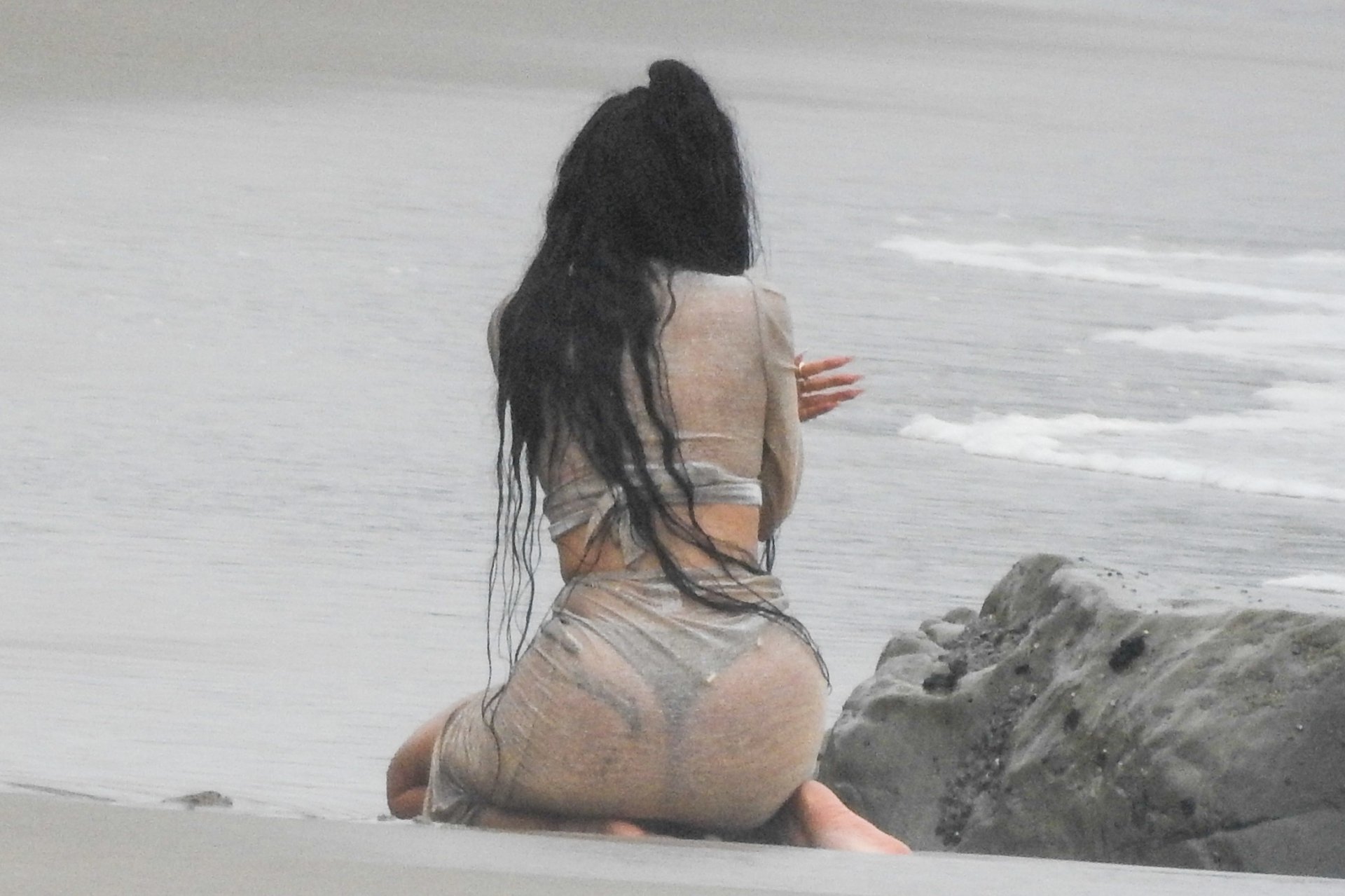 Kylie Jenner - Sexy Big Ass at a Photoshoot in Malibu. 