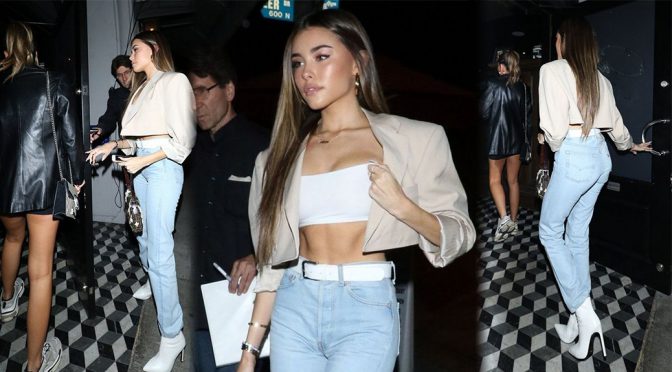 Madison Beer – Sexy Candids at Craig’s Restaurant in West Hollywood