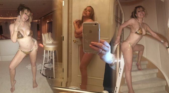 Mariah Carey – Private Bikini Photoshoot on a Yacht in Capri