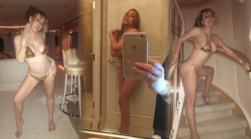 Mariah Carey – Private Bikini Photoshoot on a Yacht in Capri