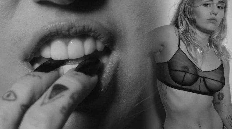 Miley Cyrus – See-Through Bra in “D.R.E.A.M.” Music Video