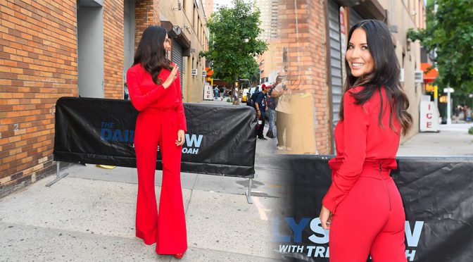 Olivia Munn at “The Daily Show with Trevor Noah” in New York