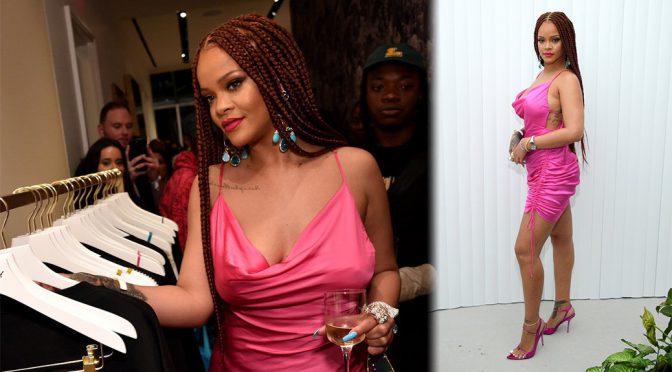 Rihanna – FENTY x Webster Pop-up Cocktail Event in New York