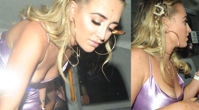 Georgia Harrison – Nipslip Candids in London