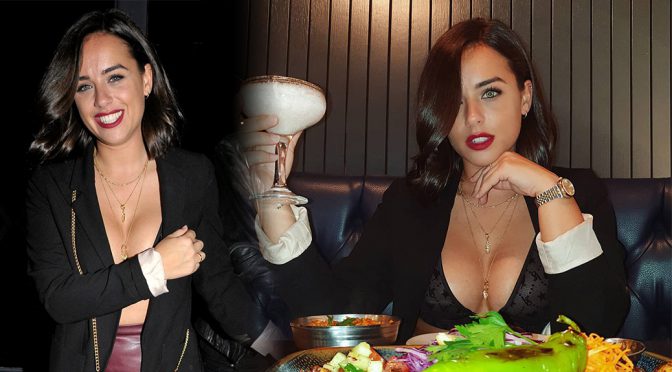 Georgia May Foote – Sexy Bra Candids in Manchester