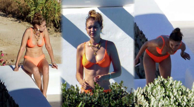 Gigi Hadid – Bikini Candids in Mykonos