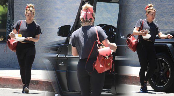 Hilary Duff – Sexy Ass at Pilates Class in Los Angeles
