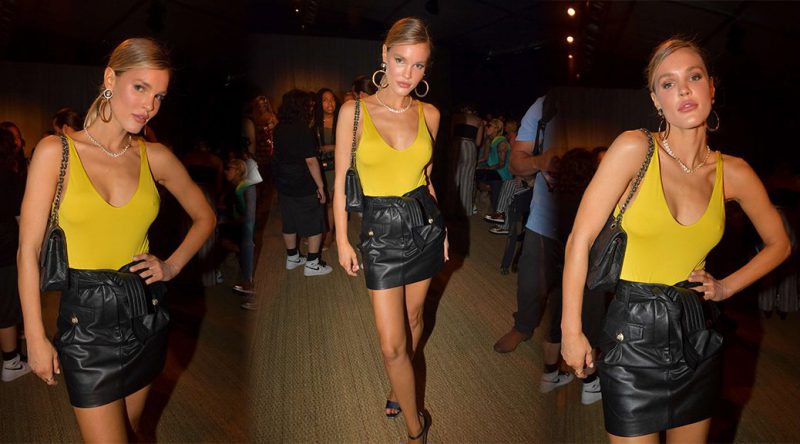 Joy Corrigan – Braless at Monday Swimwear Fashion Show in Miami Beach