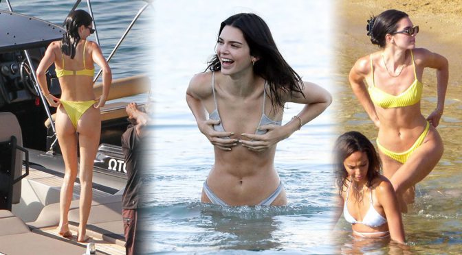 Kendall Jenner Sexy Ass In A Bikini