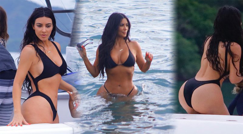 Kim Kardashian – Bikini candids in Costa Rica