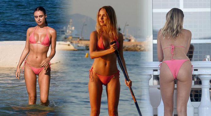 Kimberley Garner – Camel-Toe Bikini Candids in St Tropez