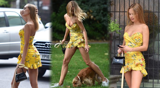 Kimberley Garner Perfect Body In Little Summer Dress