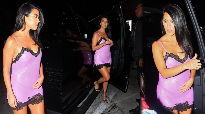 Kourtney Kardashian – Sexy Candids at Craig’s in West Hollywood
