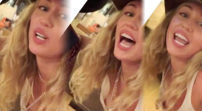 Miley Cyrus – Nip Slip Video (NSFW)