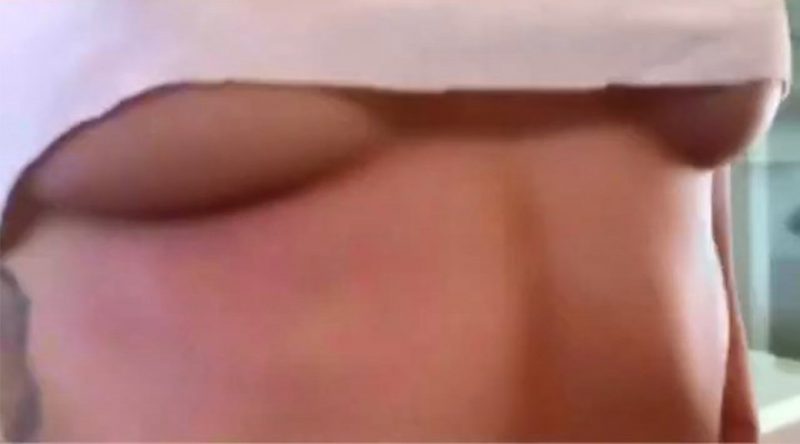 Miley Cyrus – Sexy Braless Underboobs Video