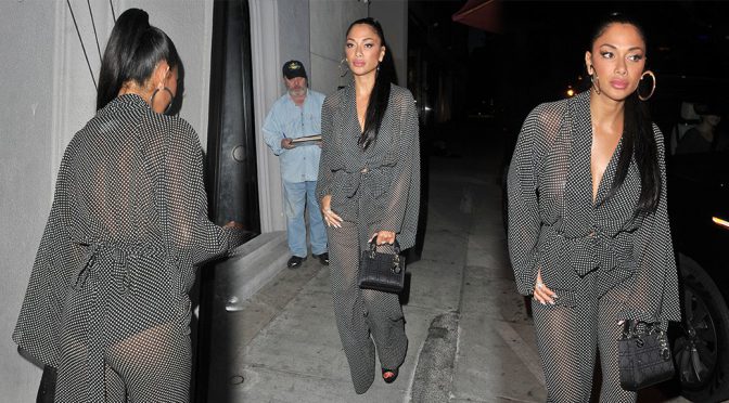 Nicole Scherzinger – Sexy Candids at Craig’s in West Hollywood