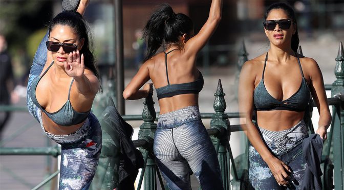 Nicole Scherzinger – Sexy Yoga Candids in Sydney
