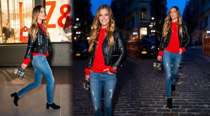 Nina Agdal – Sexy Candids in New York