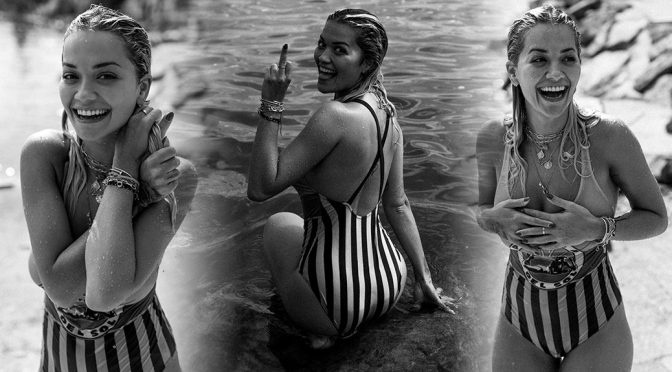 Rita Ora – Sexy Sheer Swimsuit Photoshoot