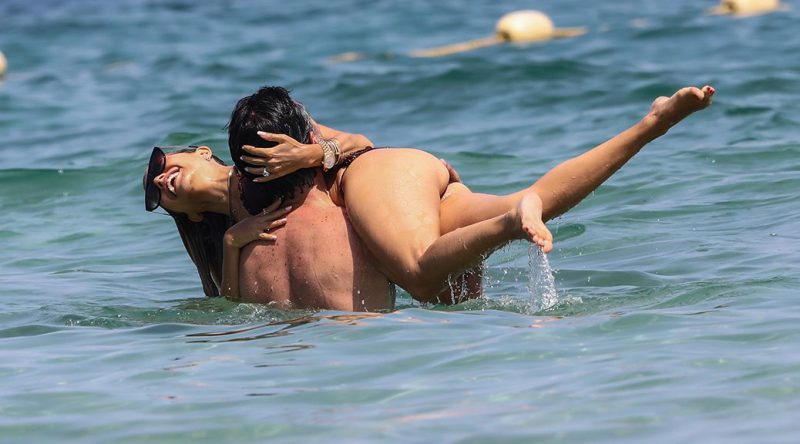 Sylvie Meis – Sexy Bikini Candids on the Beach in Saint Tropez
