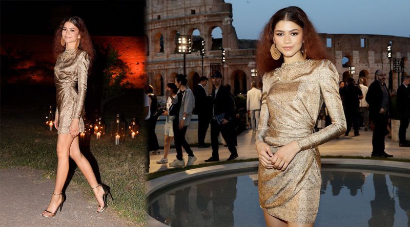 Zendaya – Sexy Legs at Cocktail at Fendi Couture Fall Winter 2019/2020 in Rome