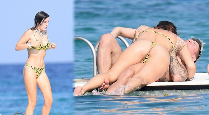 Bella Thorne – Sexy Thong Bikini Candids in Sardinia