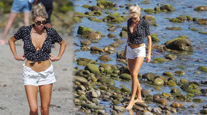 Charlotte McKinney Sexy on the Beach in Malibu