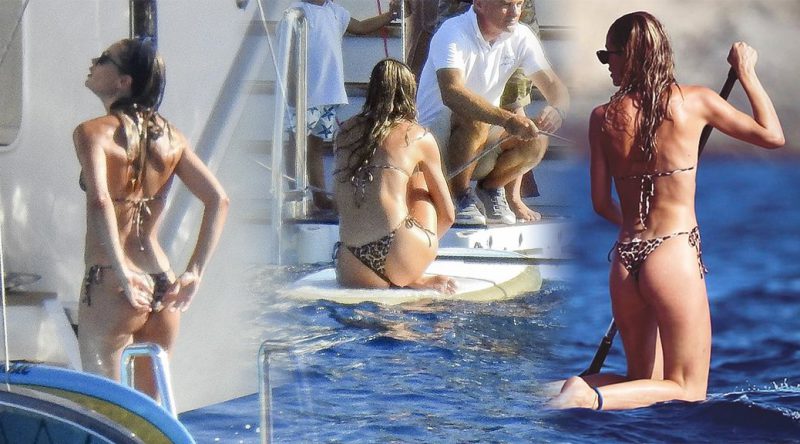 Doutzen Kroes – Thong Bikini Candids in Ibiza