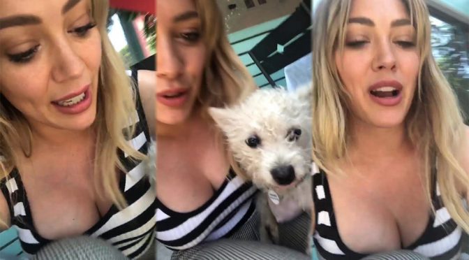 Hilary Duff – Sexy Big Cleavage Video