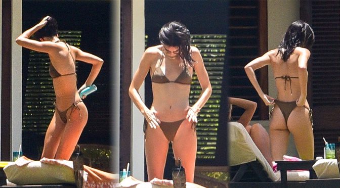 Kendall Jenner and Hailey Bieber – Sexy Bikini Candids in Jamaica