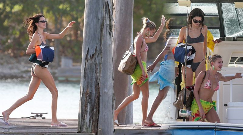 Kendall Jenner – Bikini Candids on a Boat in Jamaica