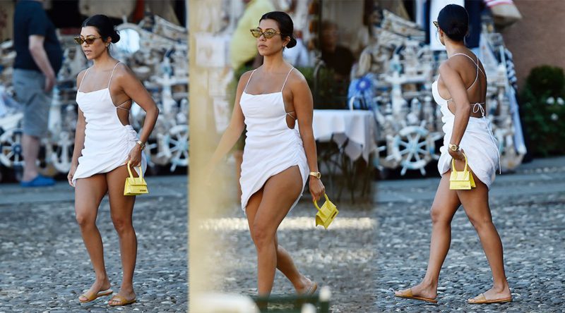 Kourtney Kardashian – Sexy Candids in Portofino