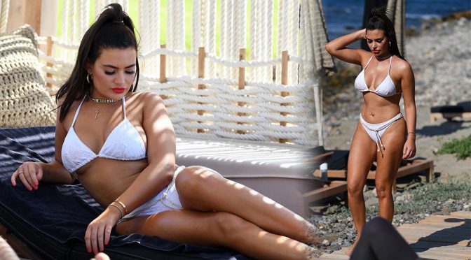 Megan Barton Hanson – Bikini Candids in Greece