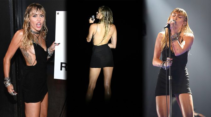 Miley Cyrus – performs Braless at 2019 MTV Video Music Awards