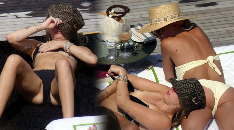 Miley Cyrus – Topless Candids in Lake Como (NSFW)