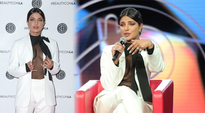 Priyanka Chopra – Braless at Beautycon Festival in Los Angeles