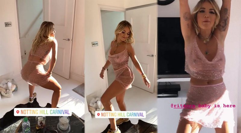 Rita Ora – Sexy Braless See-Through Dance Video