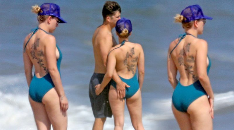 Scarlett Johansson – Swimsuit Candids in Hamptons