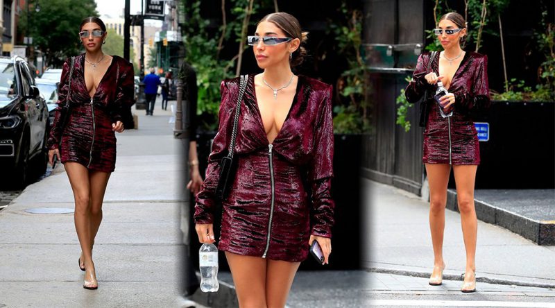 Chantel Jeffries – Leggy and Cleavagy in New York