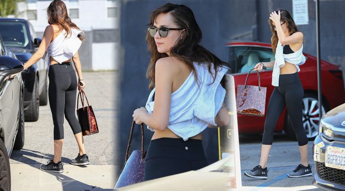 Dakota Johnson – Sexy Ass at Hot Yoga Class in Los Angeles