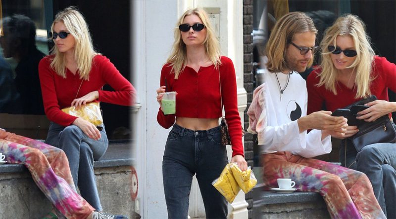 Elsa Hosk – Braless Pokies in New York