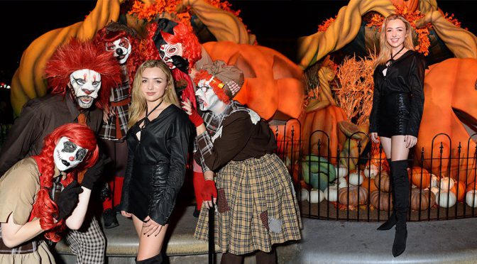 Peyton List – Sexy Photoshoot at Knott’s Scary Farm in Buena Park
