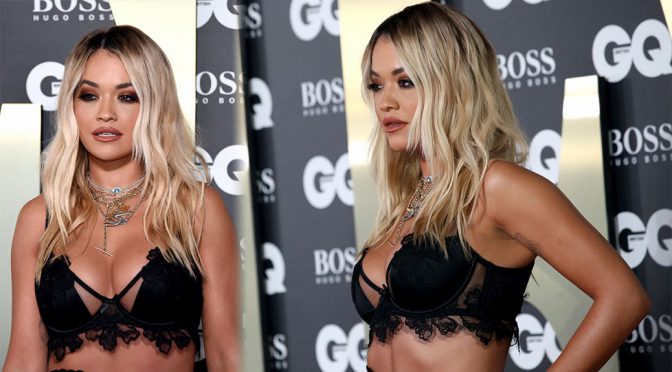 Rita Ora – Sexy Big Cleavage at GQ Men Of The Year Awards 2019 in London