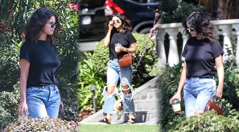 Selena Gomez – Braless Candids in Los Angeles
