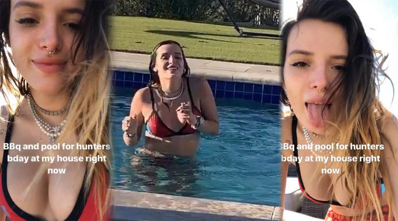 Bella Thorne – Sexy Boobs in BIkini Top Video