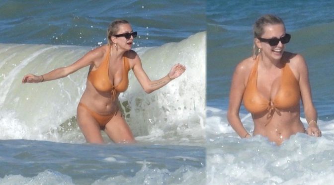 Caroline Vreeland – Sexy Transparent Bikini Candids in Tulum