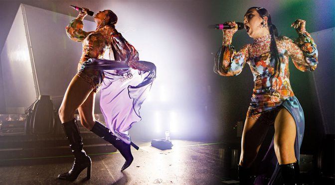 Charli XCX performs on stage at O2 Institute in Birmingham
