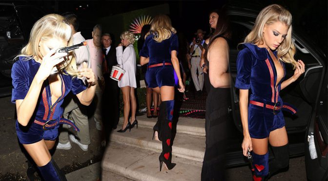Charlotte McKinney – Sexy Big Boobs at Casamigos Halloween Party in Beverly Hills