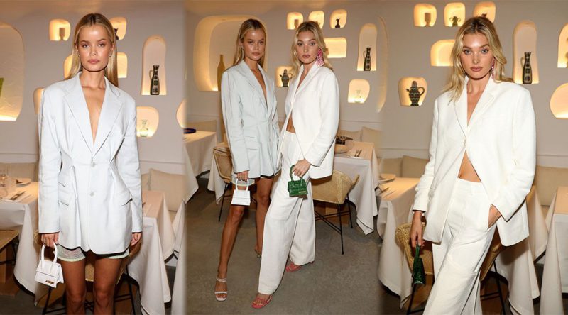 Frida Aasen & Elsa Hosk – Sexy at “Oursin” Restaurant Opening in Paris